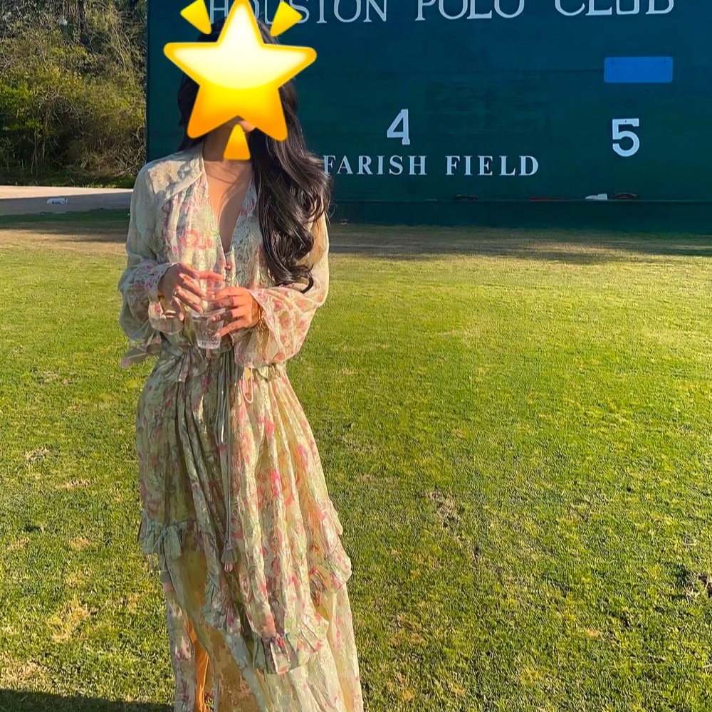 NWT never worn gorgeous Hemant & Nandita's Pria Metallic Floral Minidress